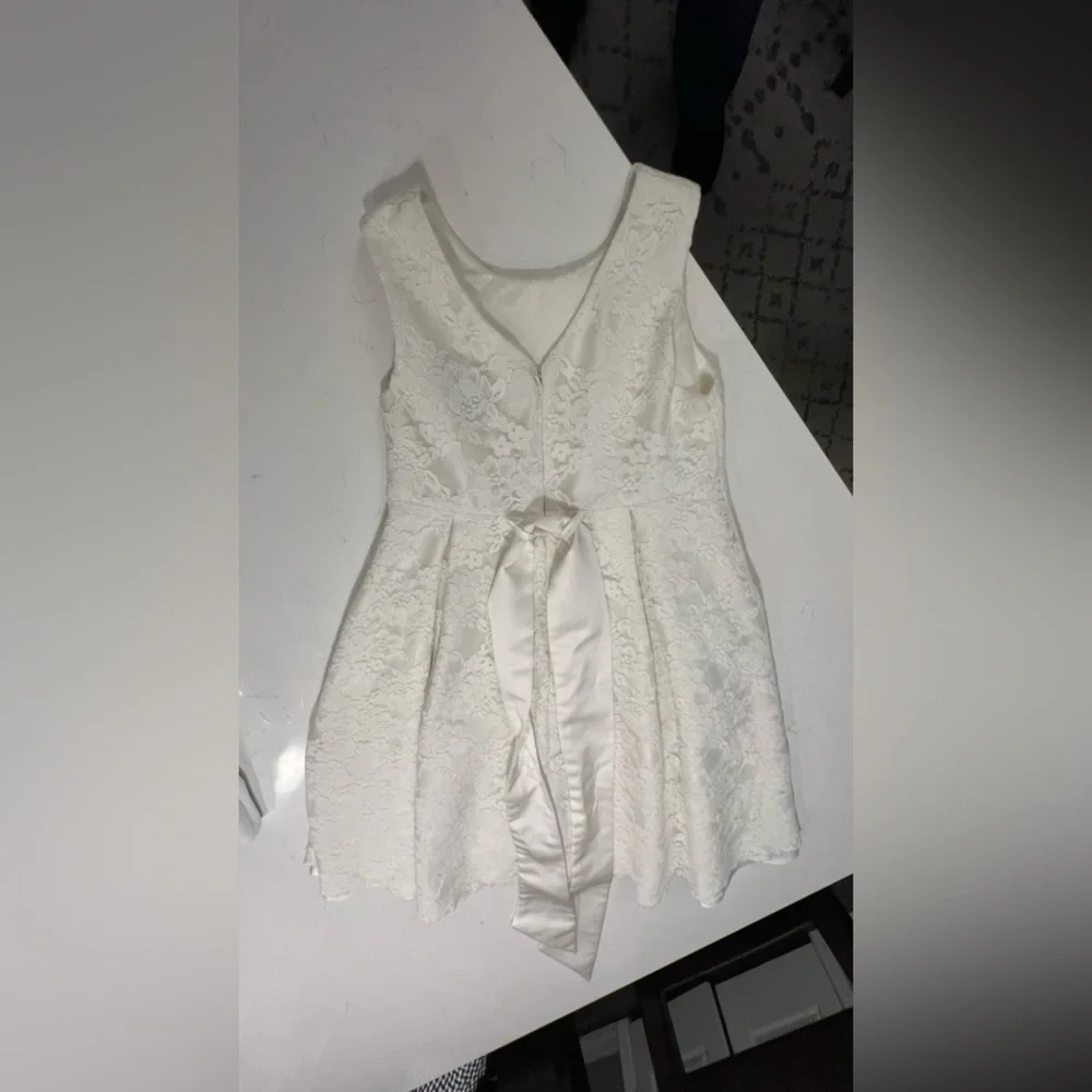 John Lewis Heirloom Collection Charlotte Lace Bridesmaid Dress, Ivory size 6